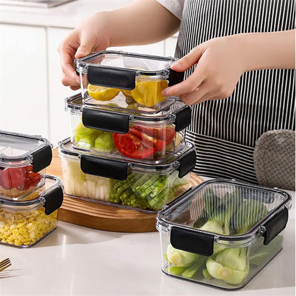 Premium Acrylic Food Storage Box – 3 Piece Airtight Set