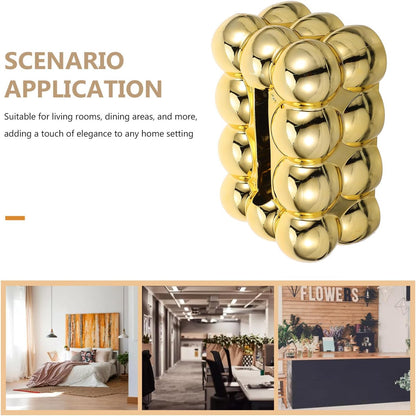 Bubble Tissue Box - Gold