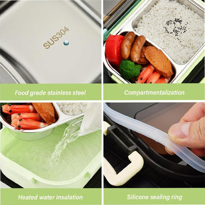 Lunch Box SS Half n Half Design – Insulated Stainless Steel Meal Container