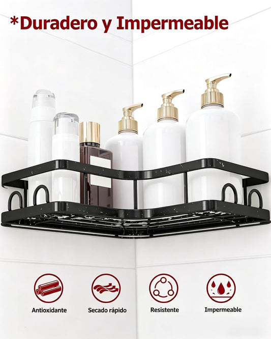 Corner Shower Caddy with Soap Holder – (Pack of 2)