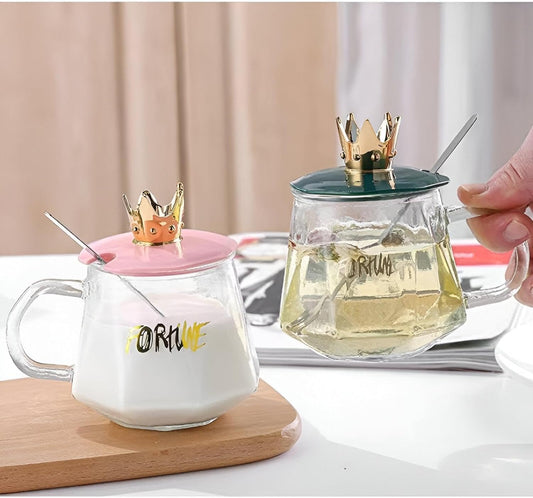 Sugar Pot with Crown and Spoon