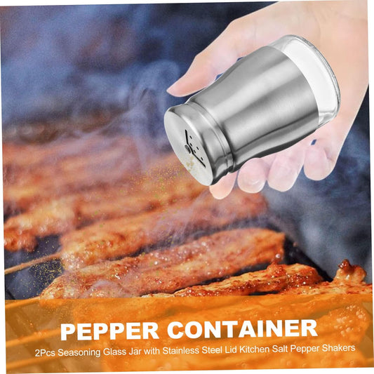 Salt and Pepper Glass Round – Premium Precision Glass Shaker Set