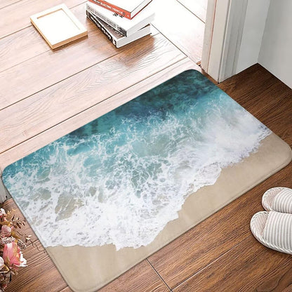 Coastal Escape 3D Visual "Oasis-Dry" Beach Mat