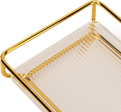 Bathroom Tray GOLD BLACK