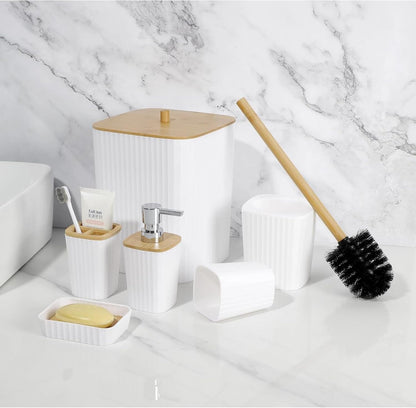 6-Piece ABS Bathroom Accessory Set