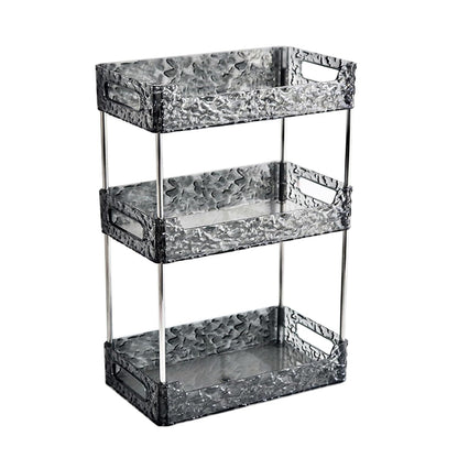 Luxury Bathroom Storage Rack Dresser Tray Jewelry Tray 2 Layer