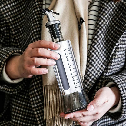 Oil Bottle Cruet Window 500ML with Marking