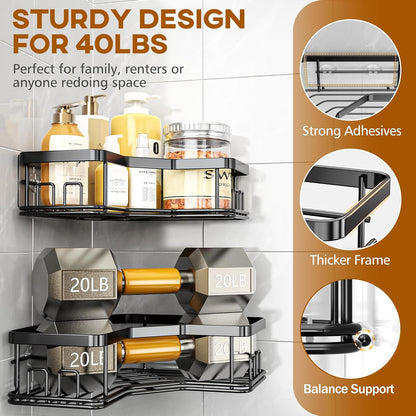 Meridian Series 2-in-1 Corner Shower Holder