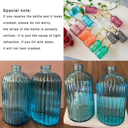 Soap Bottle Glass Diamond Long Design