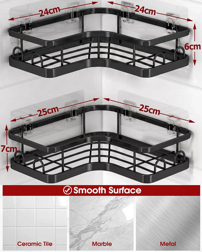 Corner Shower Caddy with Soap Holder – (Pack of 2)