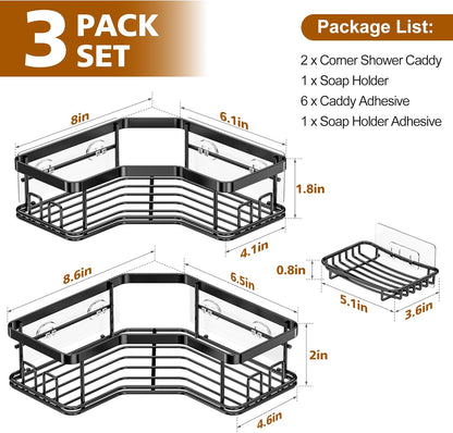 Meridian Series 2-in-1 Corner Shower Holder