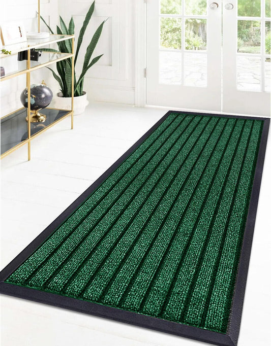 Non Slip PVC Rubber Mat Indoor Outdoor - Green
