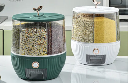 Revolving Rice Box & Cereal Box - 10 Liter Capacity