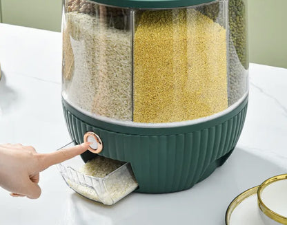 Revolving Rice Box & Cereal Box - 10 Liter Capacity