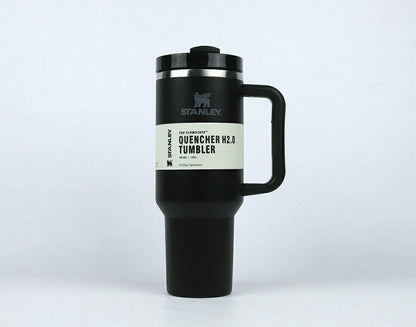 1200ML Insulated Stainless Steel Tumbler with Handle – Double-Wall Vacuum Flask with Straw and Leak-Proof Lid