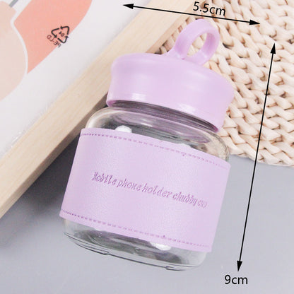 Eco-Elite Glass Tumbler with Phone Stand