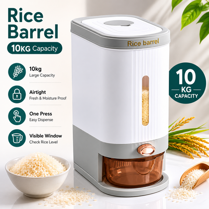 Rice Barrel New Style - 10 KG Capacity