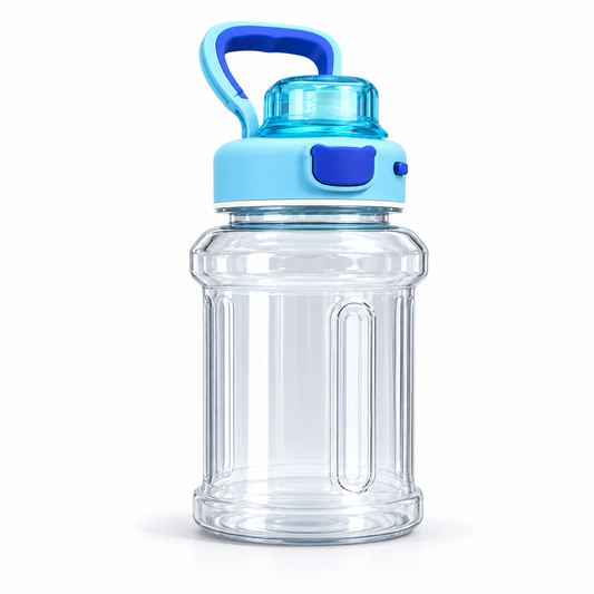 Sports Stylish Bellied Bottle with Flip Cap - Plastic
