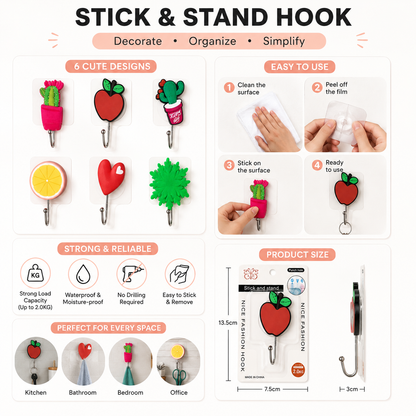 Wall-Adhesive Hooks