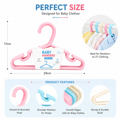 Pack of 5 Baby Hangers