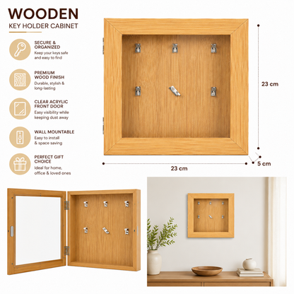 Wooden Key Holder Cabinet