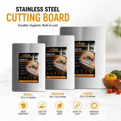 Stainless Steel Cutting Board - L-Edged Cutting Board 3 Sizes