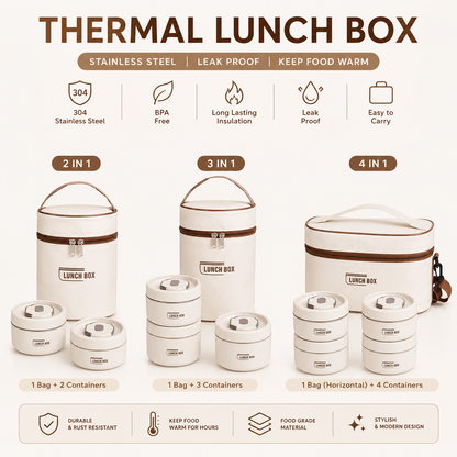 Thermal Lunch Box 2 in 1, 3 in 1, 4 in 1
