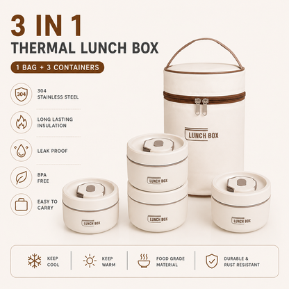 Thermal Lunch Box 2 in 1, 3 in 1, 4 in 1