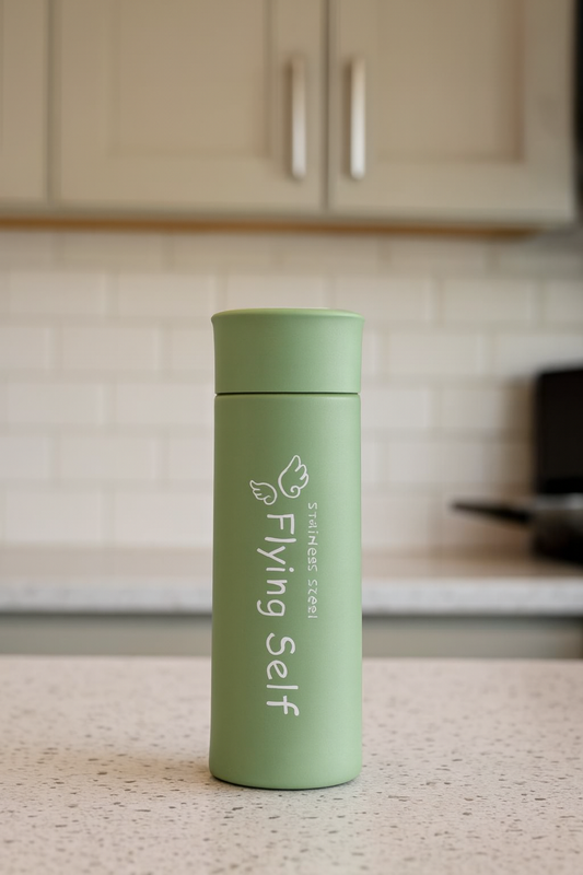 Glass Bottle (Family in Love) – Double-Layer Protective Water Bottle