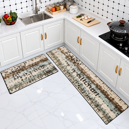 2 Piece Kitchen Mat & Runner Set