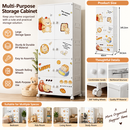 Baby Cupboard Wide – Multi-Door Storage Cabinet