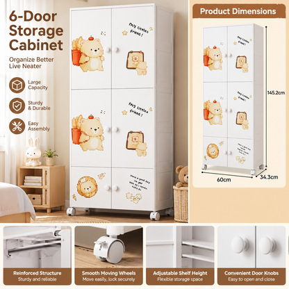 Baby Cupboard Wide – Multi-Door Storage Cabinet