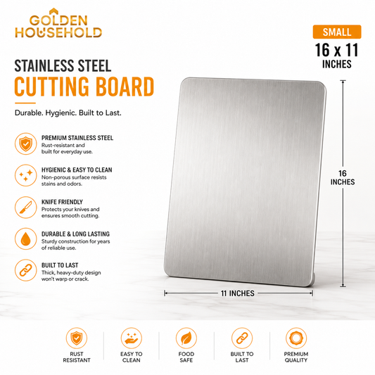 Stainless Steel Cutting Board - L-Edged Cutting Board 3 Sizes