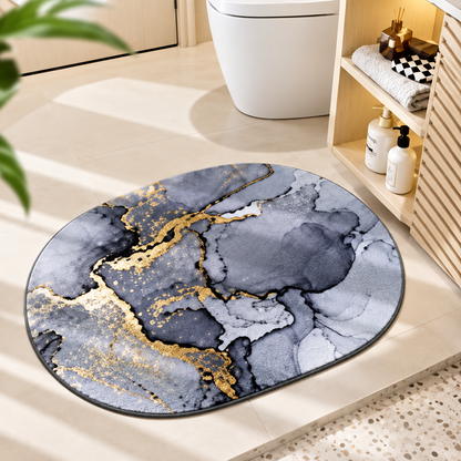 Round Bathroom Mat – Soft Absorbent Floor Mat