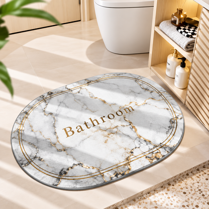 Round Bathroom Mat – Soft Absorbent Floor Mat