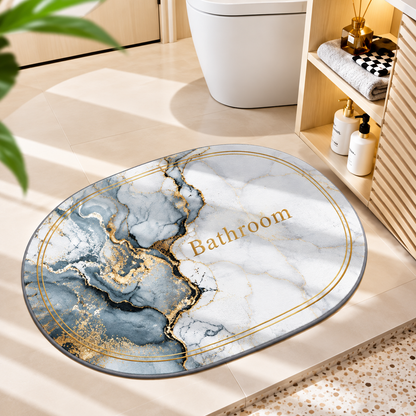 Round Bathroom Mat – Soft Absorbent Floor Mat