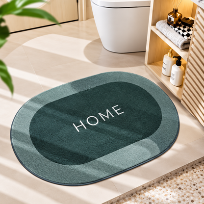 Round Bathroom Mat – Soft Absorbent Floor Mat