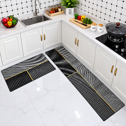 2 Piece Kitchen Mat & Runner Set