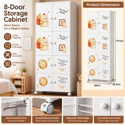 Baby Cupboard Wide – Multi-Door Storage Cabinet