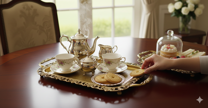Royal Gilded Decorative Serving & Vanity Tray