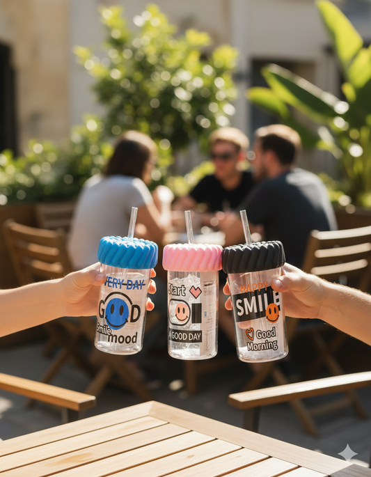 Smiley Straw Cup 420ML and 600ML