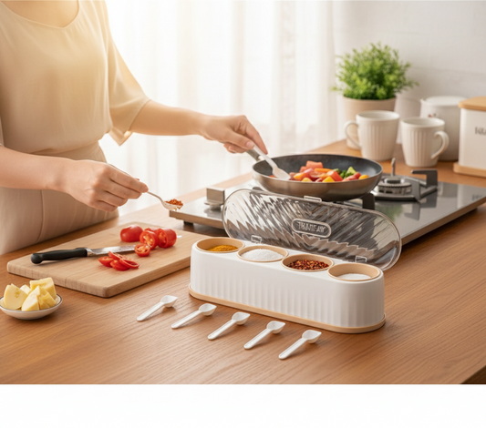 Wonder 4-Grid "Flavor Master" Spice & Masala Station