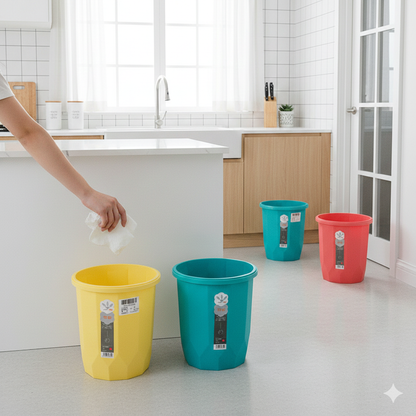 Diamond Textured Desktop Trash Can – Colorful Mini Waste Bin with Swing Lid for Office, Vanity, and Home