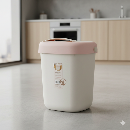 Hangbin Off-White – Premium Modern Dustbin for Versatile Home Use