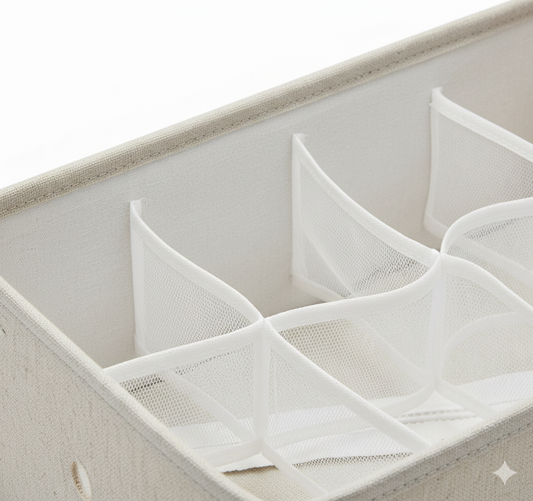 Cloth Storage Box Multi-Partition Strap