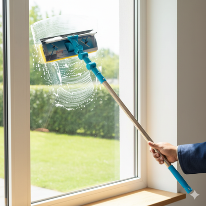 Folding Wiper, 2 in 1 – Premium Dual-Action Glass & Surface Cleaner