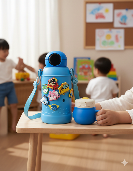 Digital Display Children's Thermos Bottle 650ML