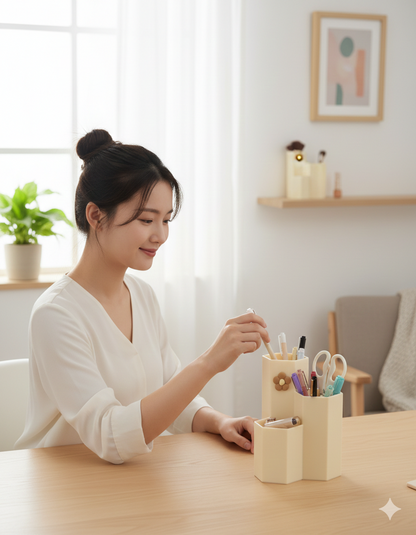 Meridian Hive-Series Geometric Honeycomb Desk Vault