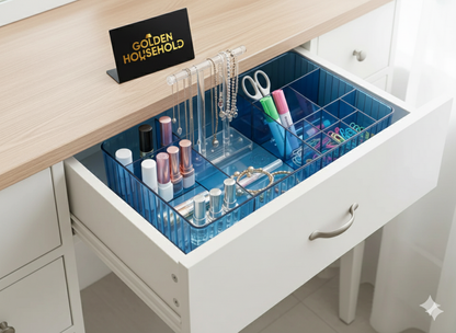 Drawer Cosmetic Organizer Tray – Multi-Section Makeup Storage