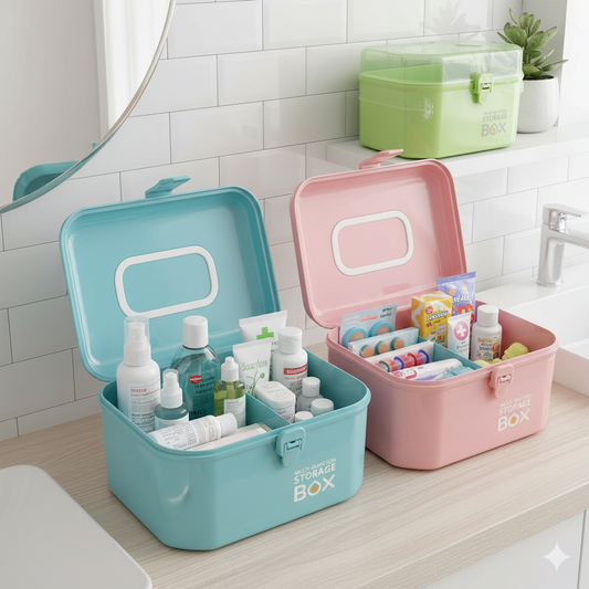 Medicine Box Large Multifunction Hexa – Premium Multi-Tier Health Organizer